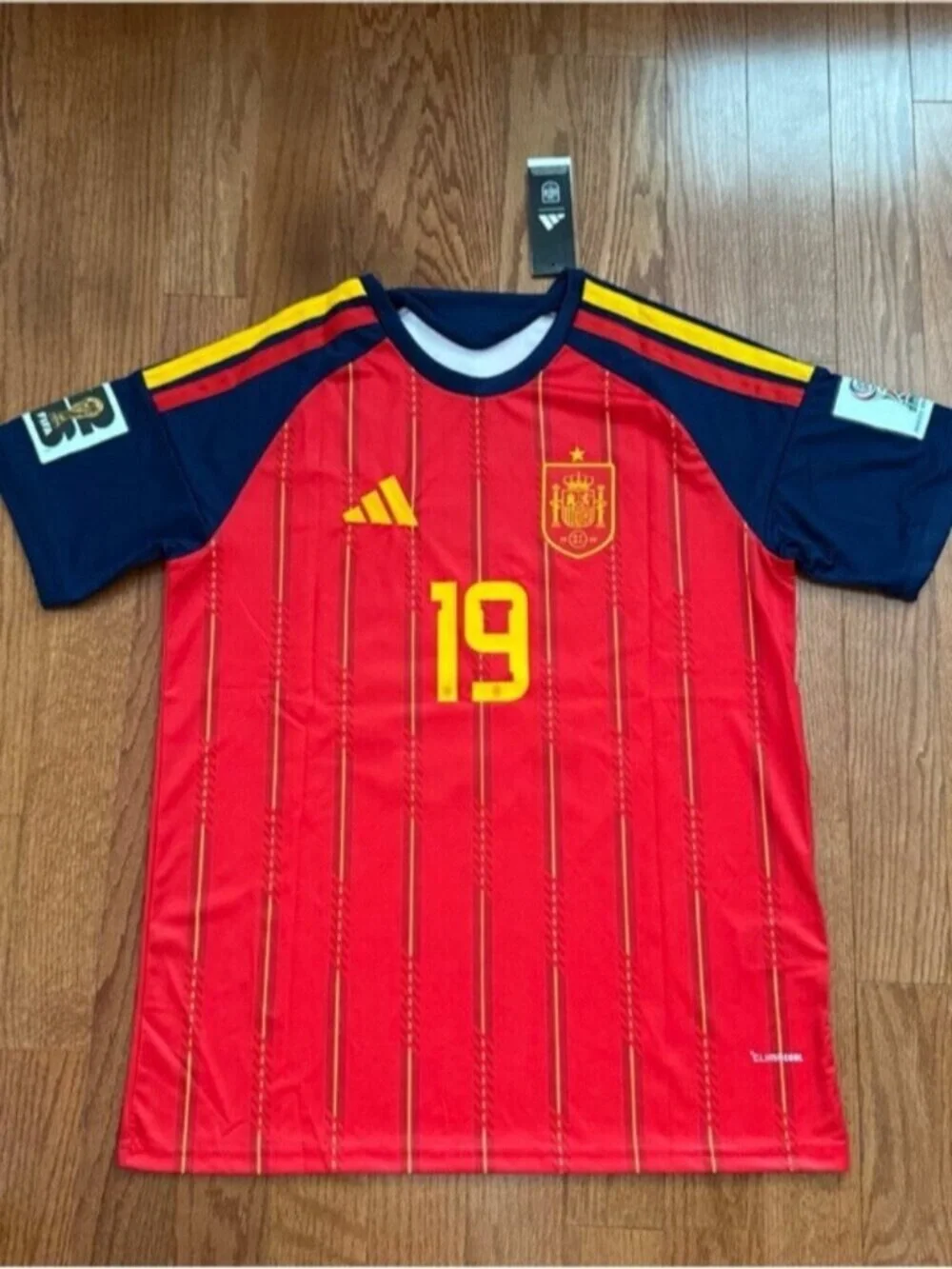 Spain Red Home Soccer Jersey Lamine Yamal #19 World Cup 2026